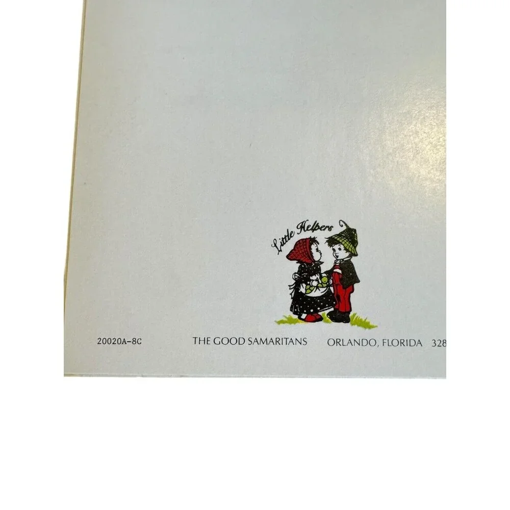 Little Children Greeting‎ Card 1987 with Christian Bible Verses VTG Hummel Style